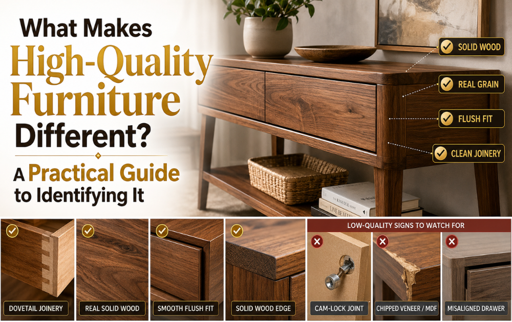 What Makes High-Quality Furniture Different? A Practical Guide to Identifying It