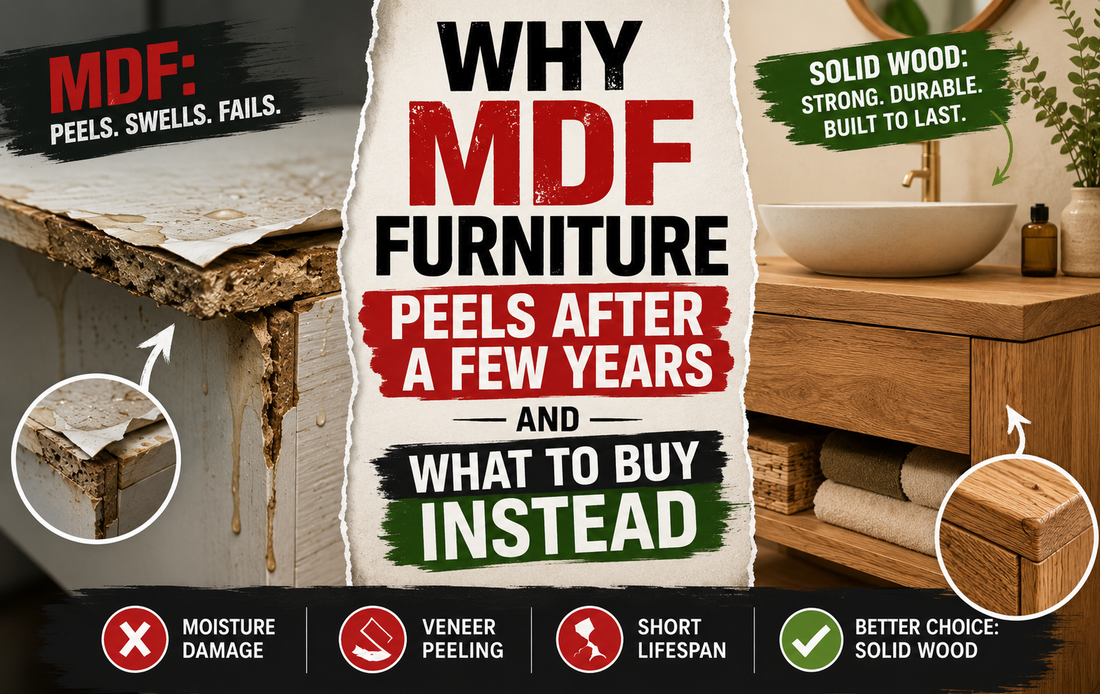 Why MDF Furniture Peels After a Few Years — And What to Buy Instead