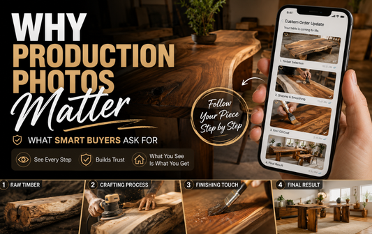 Why Production Photos Matter When Buying Custom Furniture — What Smart Buyers Ask For