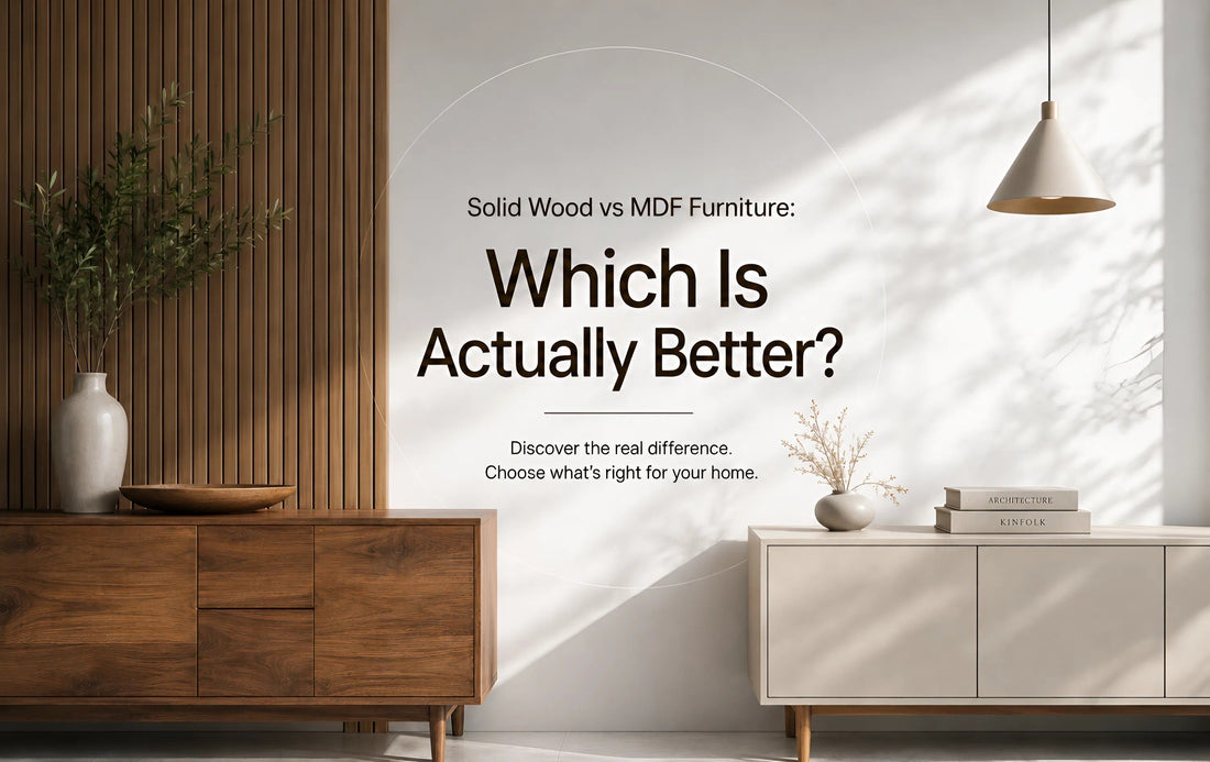 solid wood vs MDF furniture comparison durability grain quality difference