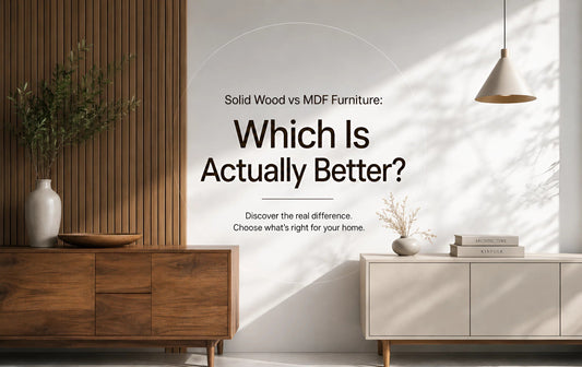 solid wood vs MDF furniture comparison durability grain quality difference