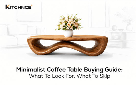 minimalist coffee table buying guide solid walnut clean lines open base low profile living room