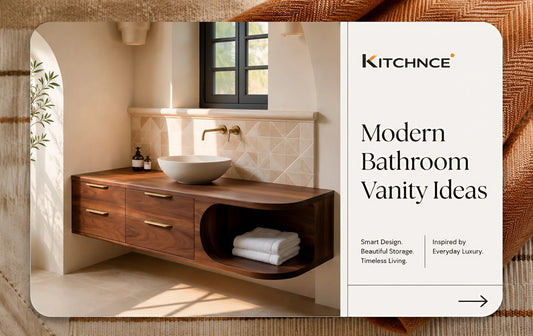 modern bathroom vanity ideas solid walnut wood floating vanity white basin warm neutral bathroom