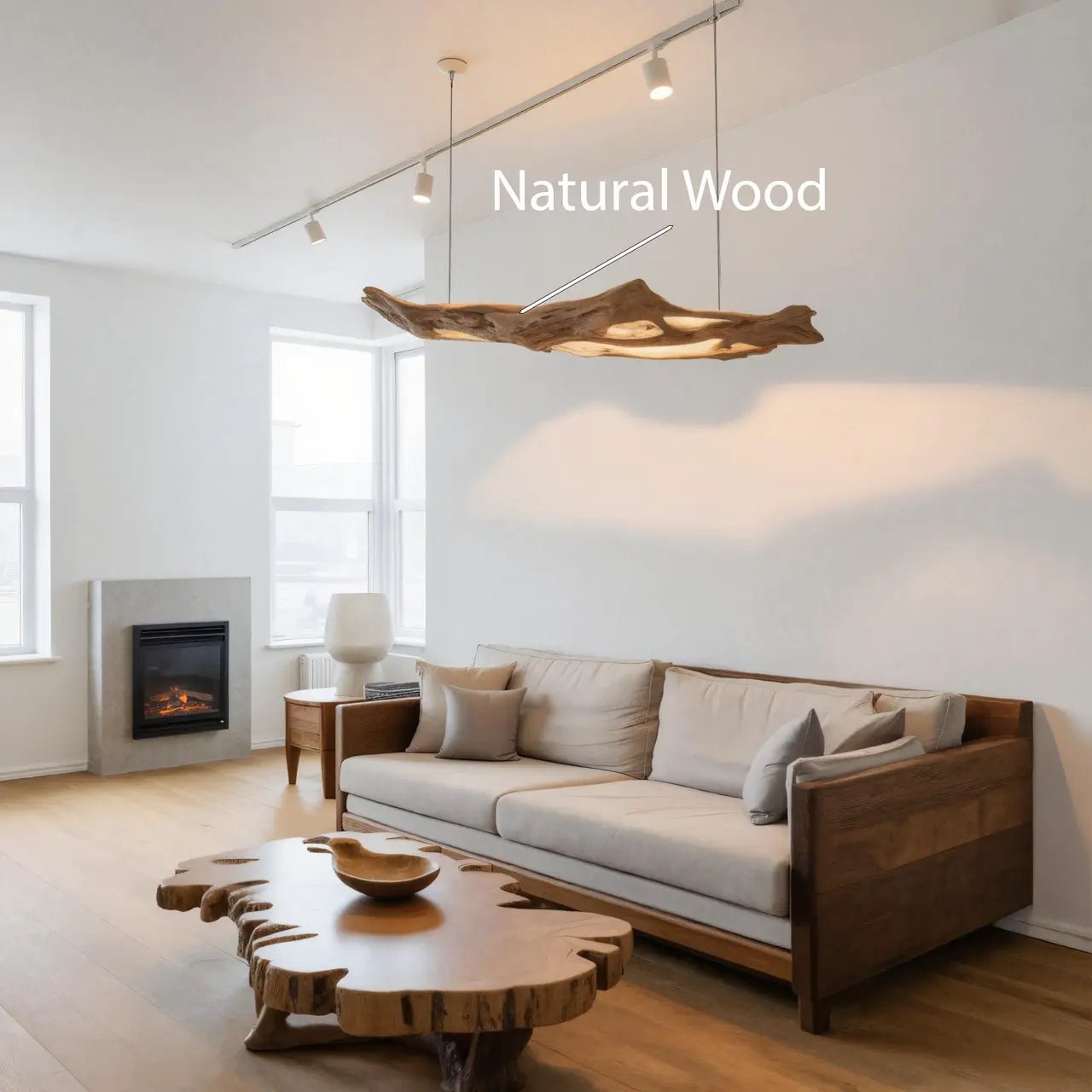 Modern Sculptural Pendant Light With Organic Form For Living Room Kitchnce