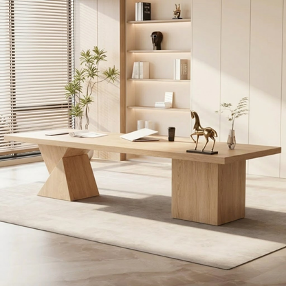 Large Executive Writing Desk, Modern Office Table, Minimalist Home Office Work Desk