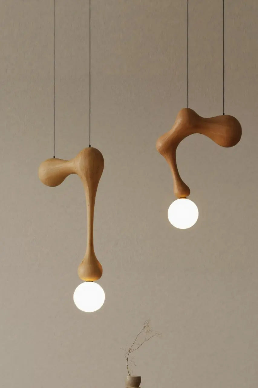 Modern Organic Pendant Light With Sculptural Form For Dining Room Kitchnce