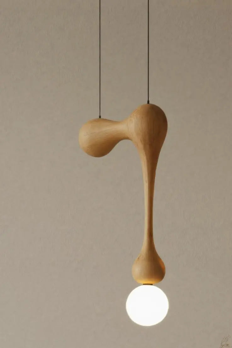 Modern Organic Pendant Light With Sculptural Form For Dining Room Kitchnce