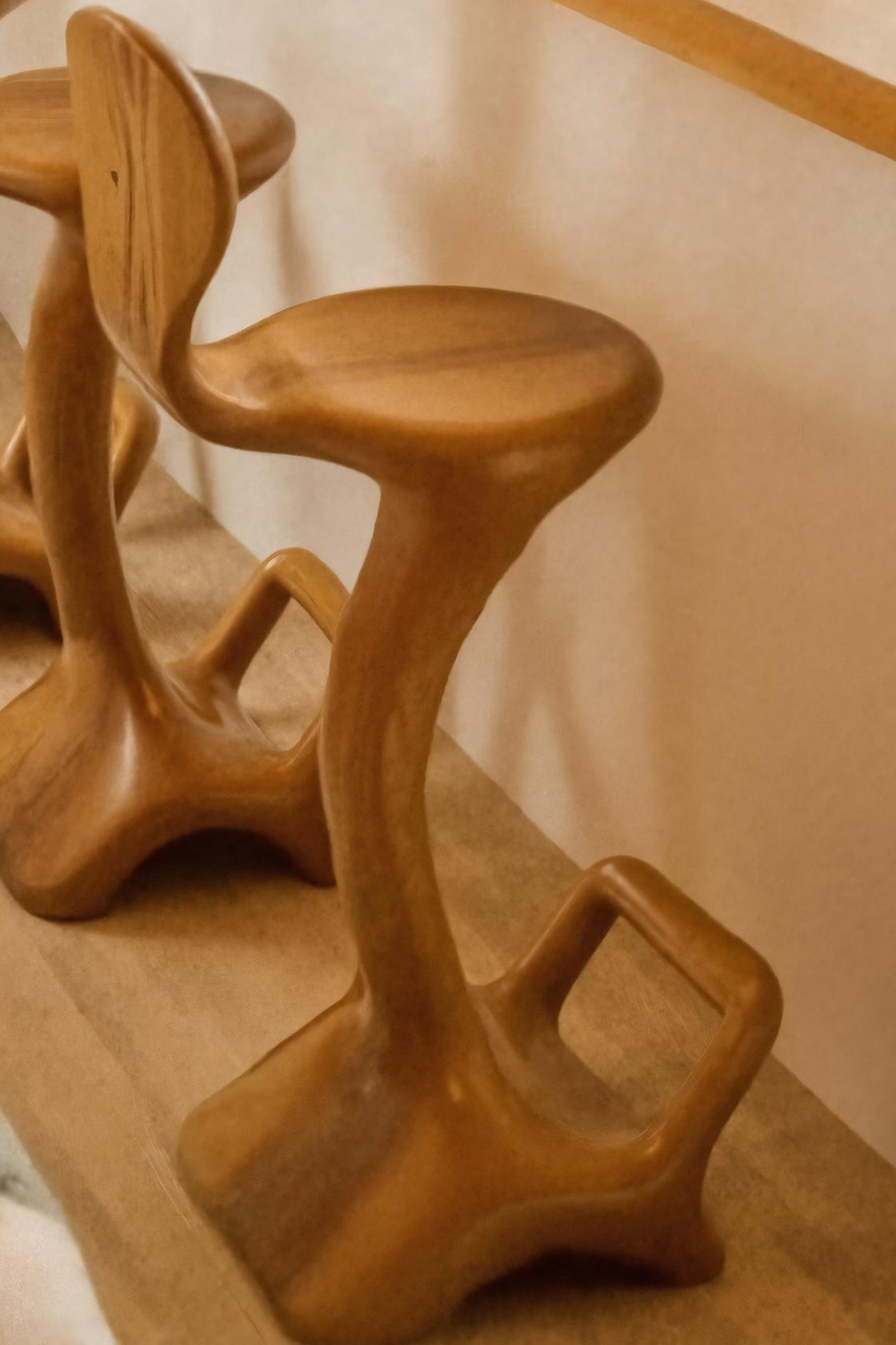 Sculptural Organic Bar Stool For Kitchen Or Interiors Kitchnce
