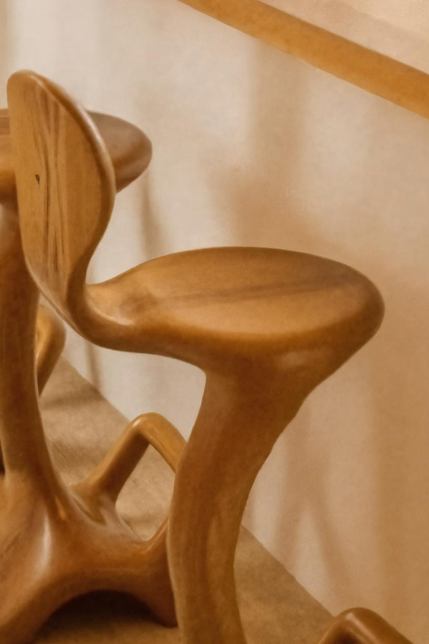 Sculptural Organic Bar Stool For Kitchen Or Interiors Kitchnce
