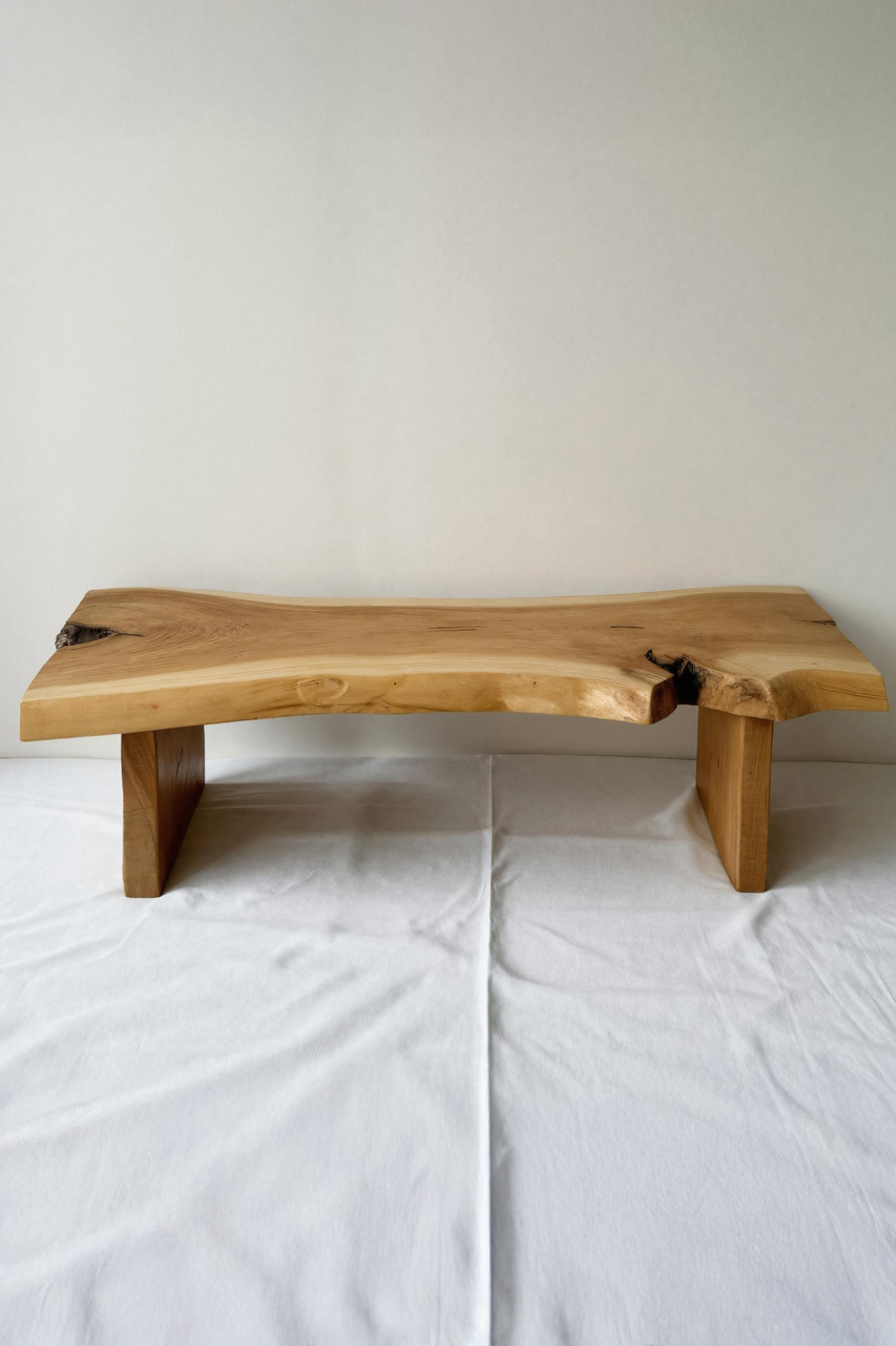 Minimalist Live Edge Bench For Entryway Kitchnce
