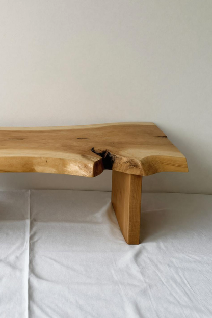 Minimalist Live Edge Bench For Entryway Kitchnce