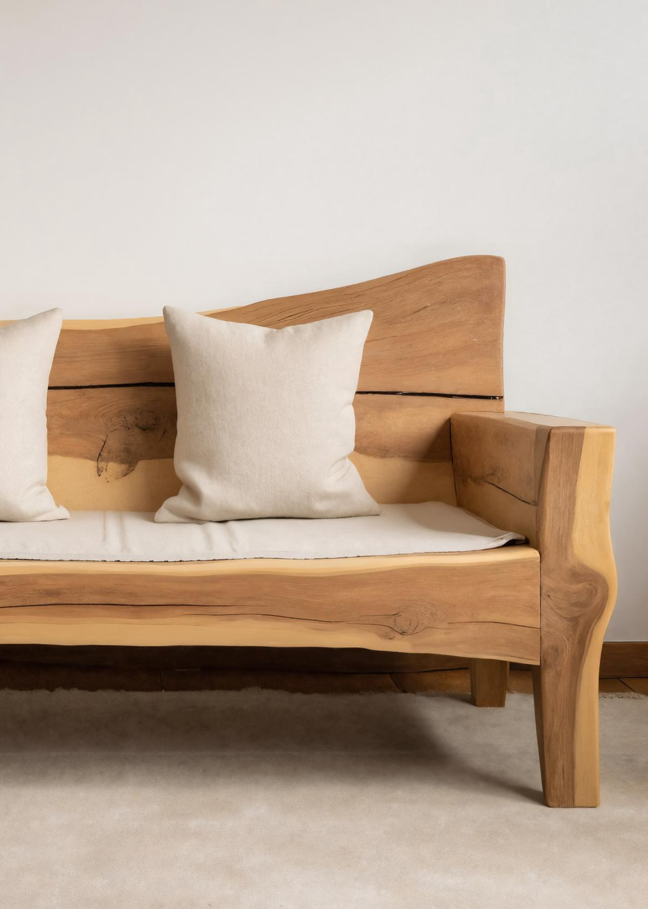 Artistic Live Edge Sofa For Living Room Kitchnce