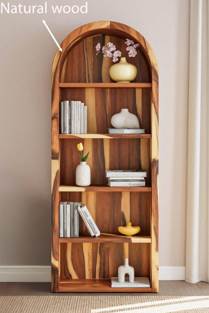 Arched Open Bookshelf For Living Room Or Office Kitchnce