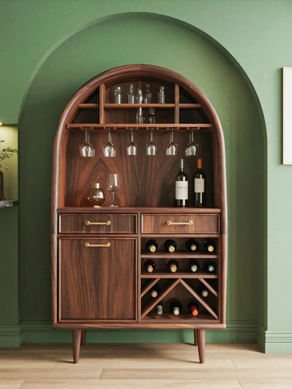 Modern Arched Wine Cabinet For Dining Room Kitchnce