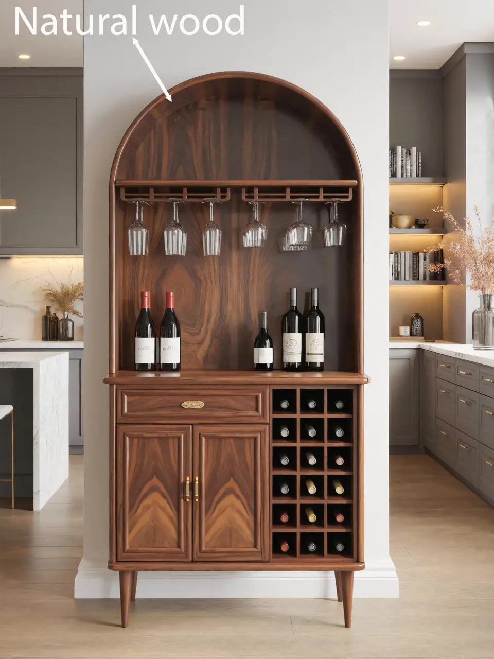 Modern Wine Cabinet With Storage For Dining Room Kitchnce