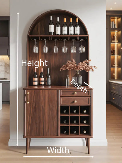 Classic Wine Cabinet With Storage For Dining Room Kitchnce
