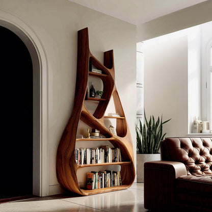 Minimalist Sculptural Bookshelf For Living Room Furniture Kitchnce
