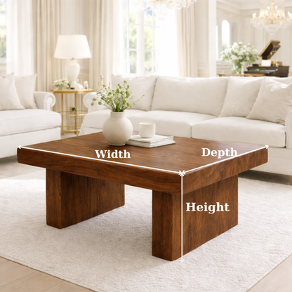 Solid Wood Coffee Table for Modern Living Rooms Kitchnce