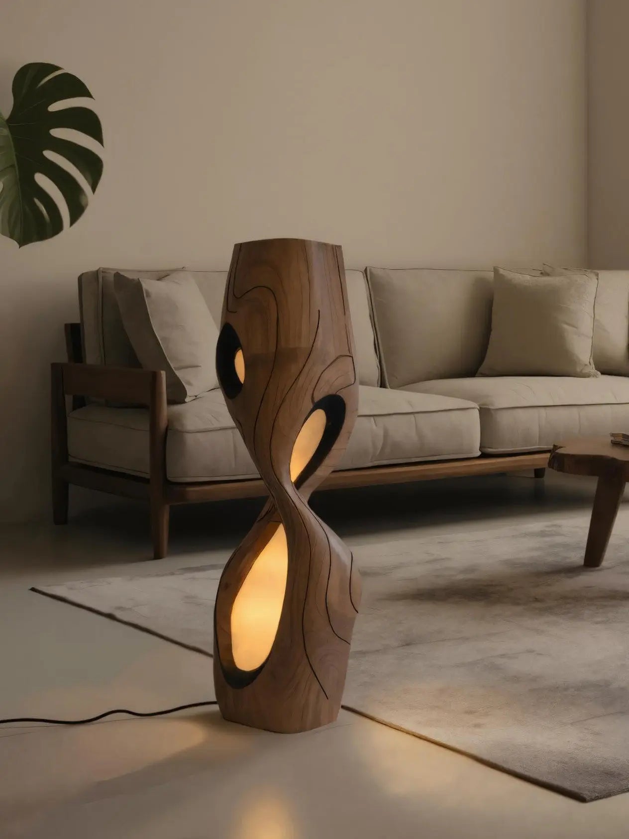 Modern Sculptural Floor Lamp For Living Room Or Bedroom Kitchnce