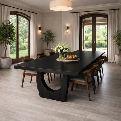 Handcrafted Solid Wood Dining Table for Modern Home Decor