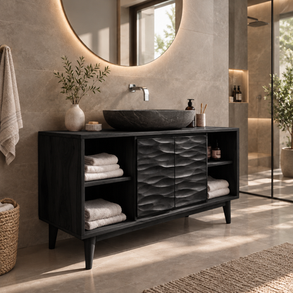 Caldera Solid Wood Bathroom Vanity