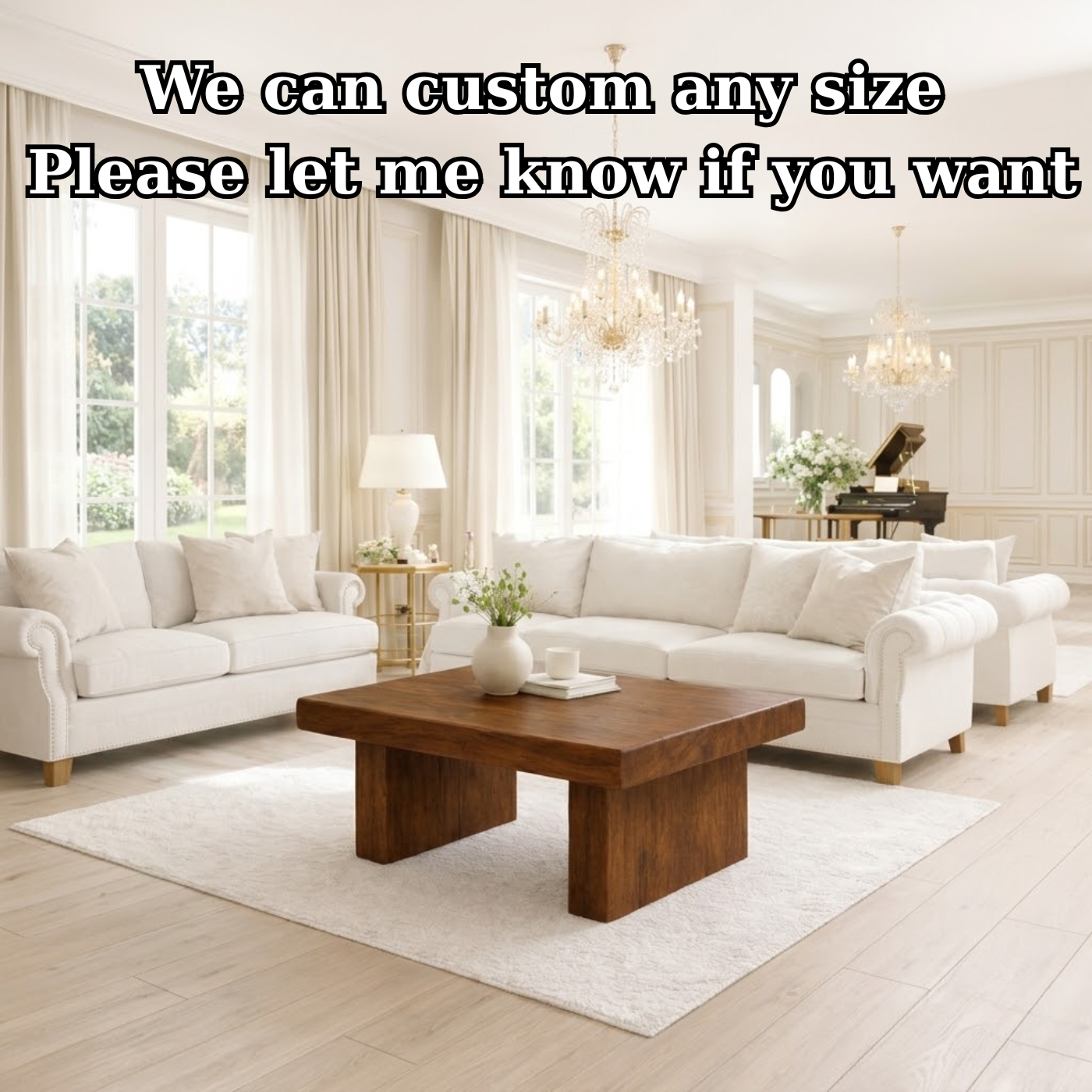 Solid Wood Coffee Table for Modern Living Rooms Kitchnce