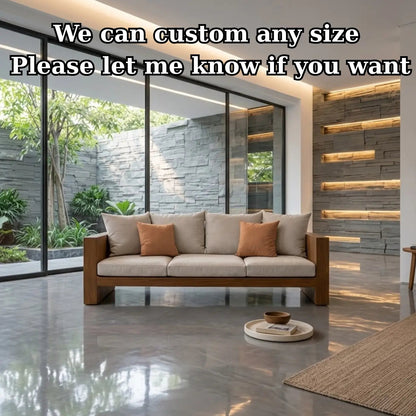Minimalist Solid Wood Sofa Frame Modern Wooden Couch Base for Living Room Kitchnce