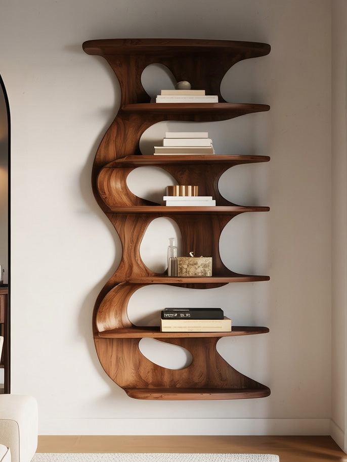Modern Wall Mounted Bookshelf For Living Room Kitchnce