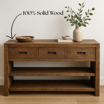 Handcrafted Solid Wood Console, Console Table Kitchnce
