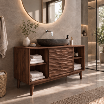 Caldera Solid Wood Bathroom Vanity