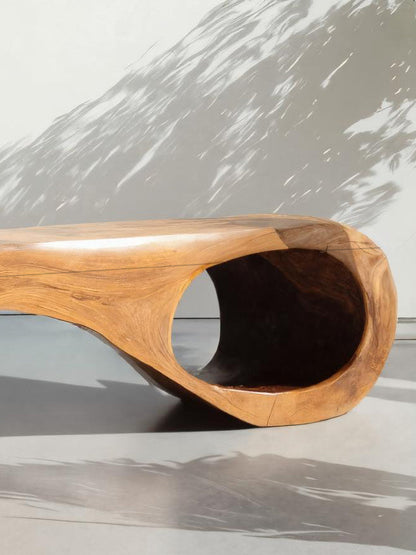 Artistic Sculptural Organic Bench For Entryway Decor Kitchnce