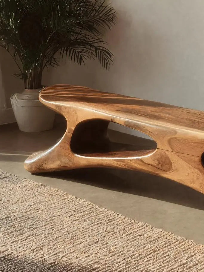 Modern Sculptural Bench For Bedroom Or Living Room Kitchnce