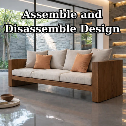 Minimalist Solid Wood Sofa Frame Modern Wooden Couch Base for Living Room Kitchnce