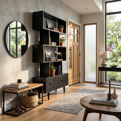 Minimal Natural Wood Bookshelf With Tiers For Home Decor Kitchnce