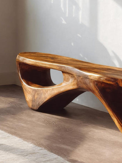 Sculptural Organic Bench For Entryway Or Living Room Kitchnce