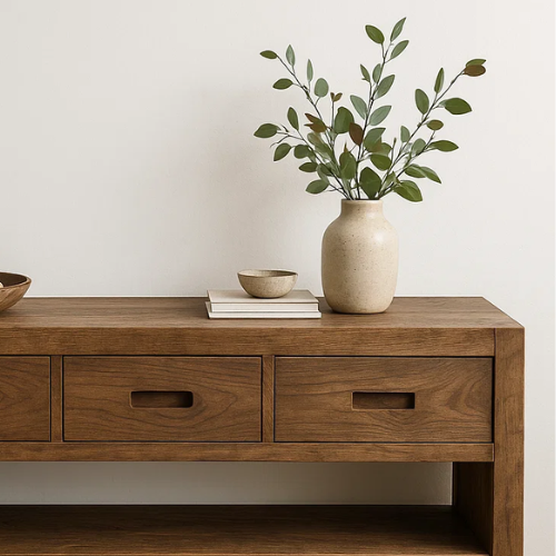 Handcrafted Solid Wood Console, Console Table Kitchnce