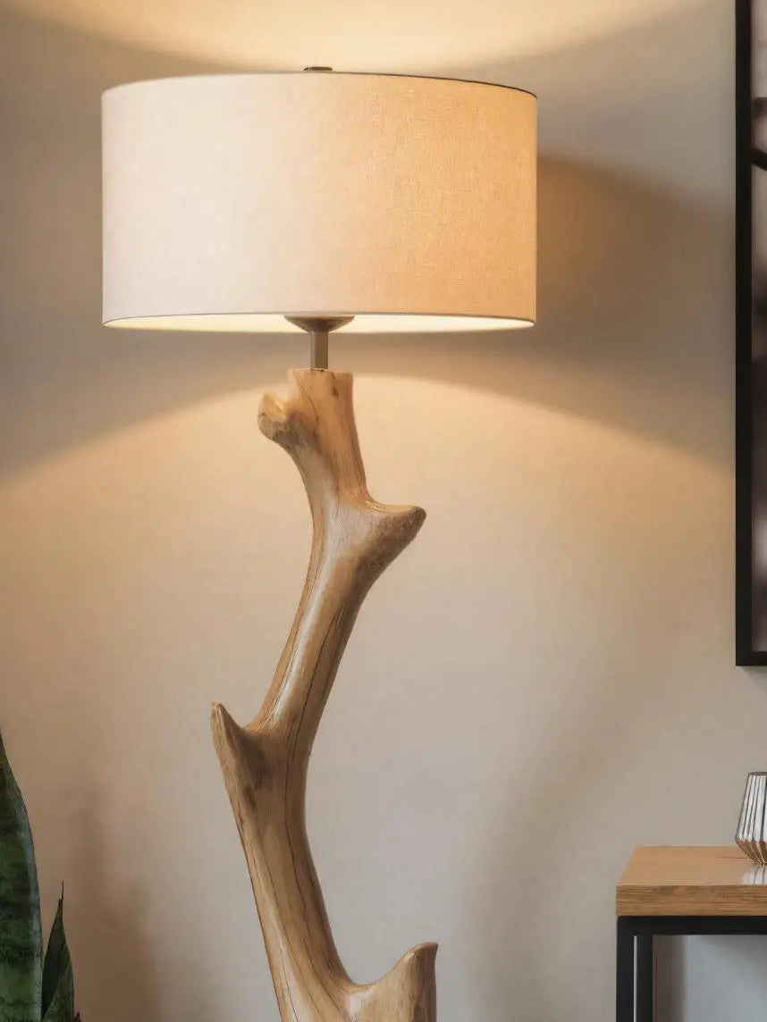 Rustic Tree Branch Floor Lamp For Bedroom Kitchnce