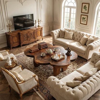 Organic Cloud-Shaped Coffee Table with Sculptural Low Profile