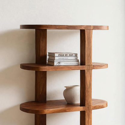 Modern Open Bookcase For Living Room Space Kitchnce