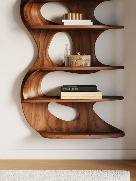 Modern Wall Mounted Bookshelf For Living Room Kitchnce