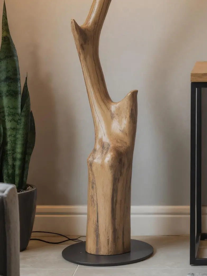 Rustic Tree Branch Floor Lamp For Bedroom Kitchnce