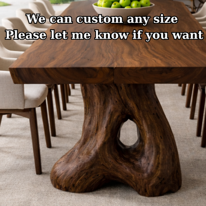 Handcrafted Solid Wood Dining Table For Modern Spaces