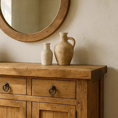Handcrafted Solid Wood Console Table, Rustic Farmhouse Charm Kitchnce
