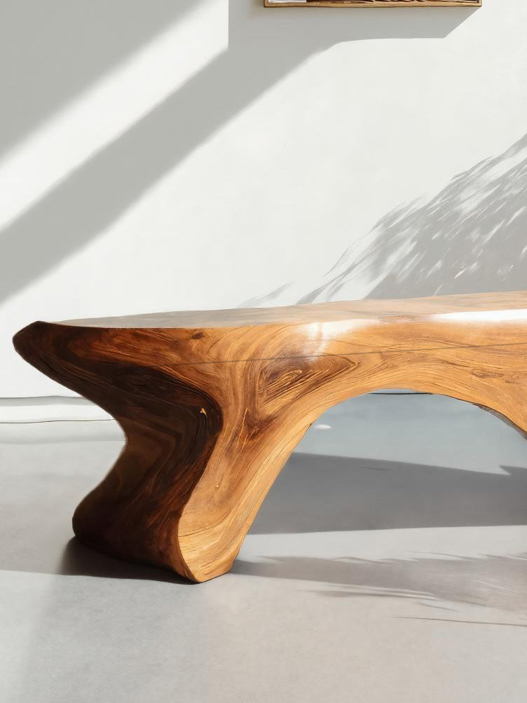 Artistic Sculptural Organic Bench For Entryway Decor Kitchnce