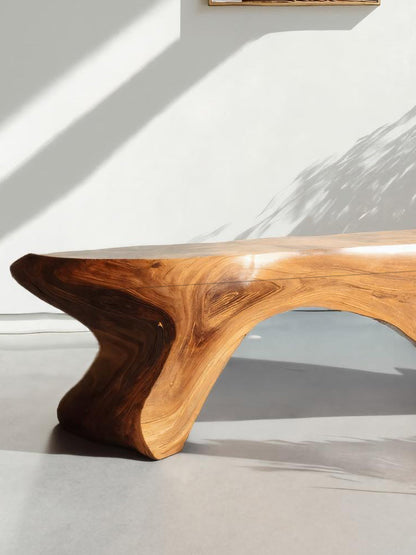Artistic Sculptural Organic Bench For Entryway Decor Kitchnce