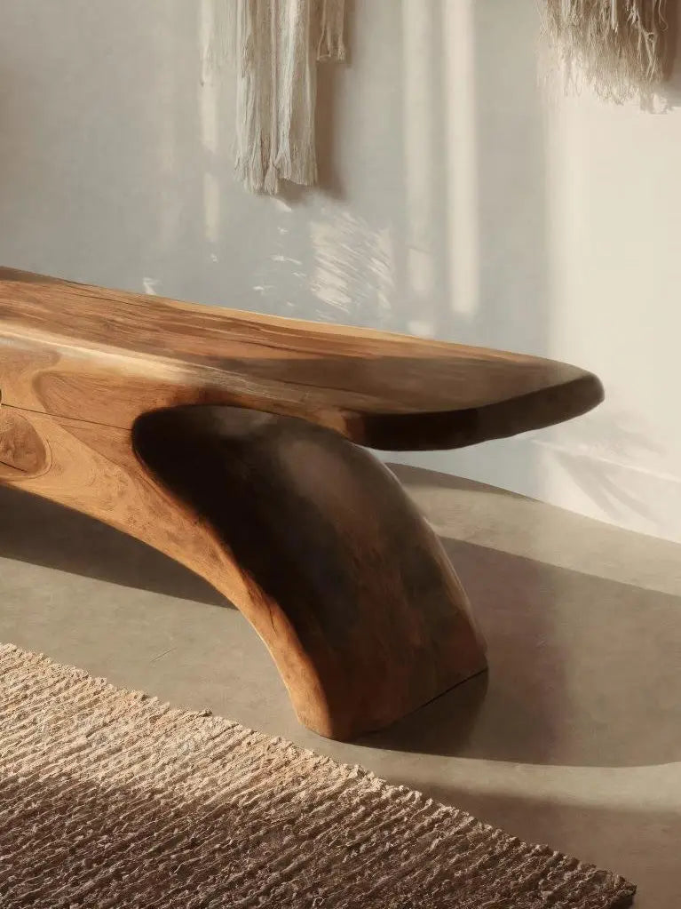 Modern Sculptural Bench For Bedroom Or Living Room Kitchnce