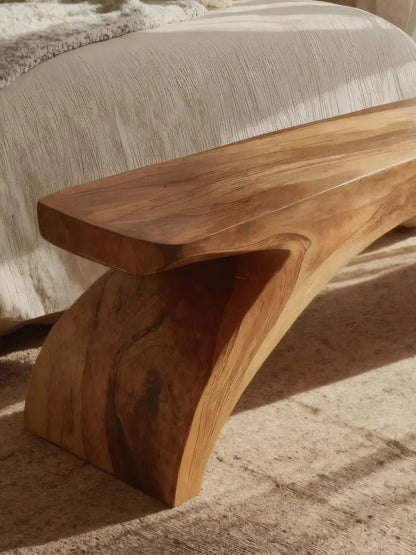 Organic Sculptural Bench For Bedroom Or Living Room Kitchnce