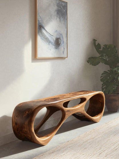 Modern Organic Bench For Entryway Or Furniture Hallway Kitchnce