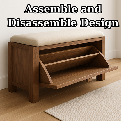 Handcrafted Solid Wood Rustic Bench – Natural Live-Edge Slab Entryway Seating