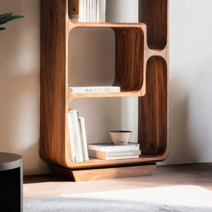 Minimalist Tall Bookshelf For Living Room Or Entryway Kitchnce